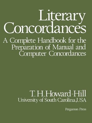 cover image of Literary Concordances